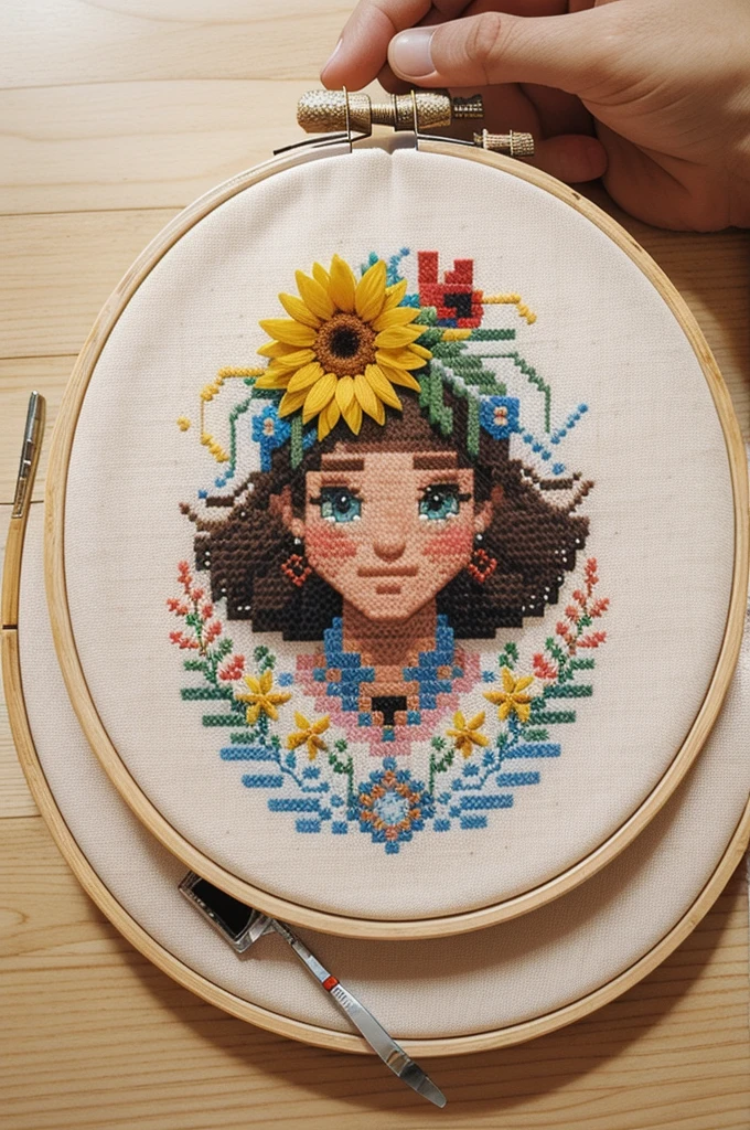 cross stitch pattern, pixelart