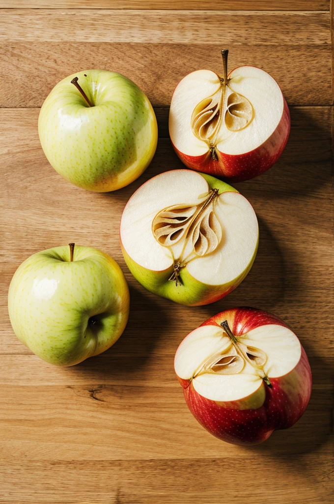 a peeled apple