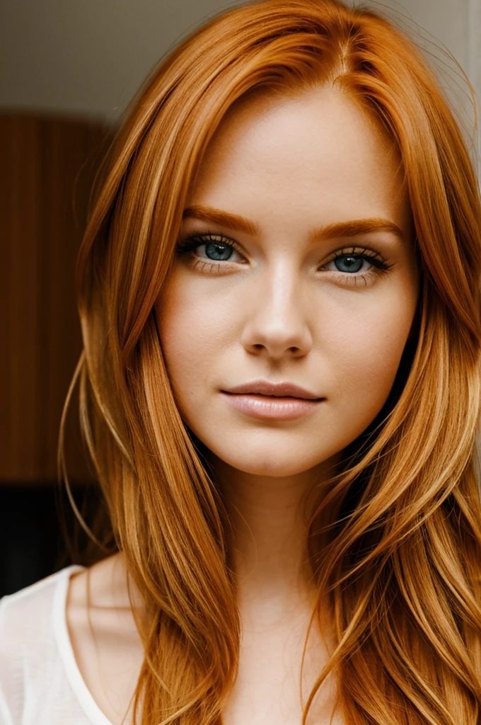 Ginger blonde hair, 23-year old female