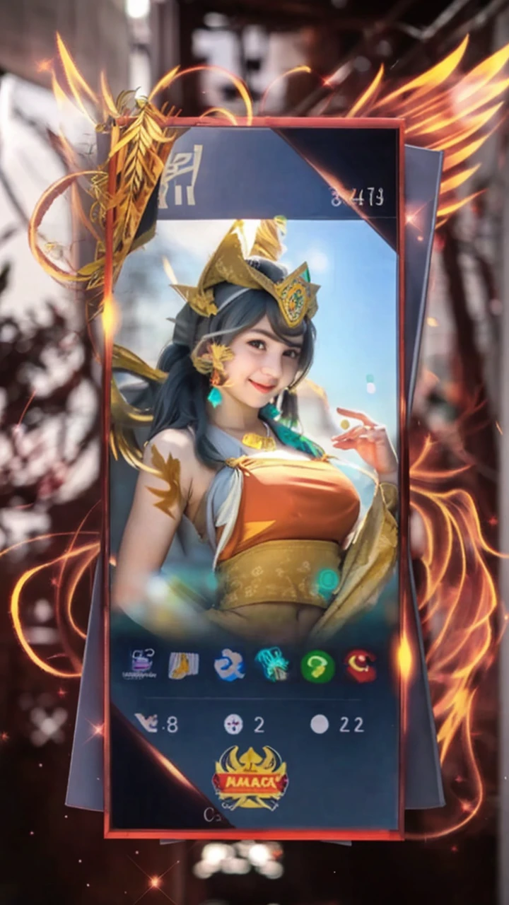 1 Girl, Beautiful, Baby Face, 20 Years Old, White Skin, Cleavage, Sleeveless, ((Indonesian High School Uniform)), ((muscles:1.3)), City Outdoor, Grey Hair, Laugh, Hands Beside Hips Pose, Grey Twintails, ((breastssize:1.3)), ((bokeh:1.3)), ((adorable:1.1)), ((masterpiece:1.1))