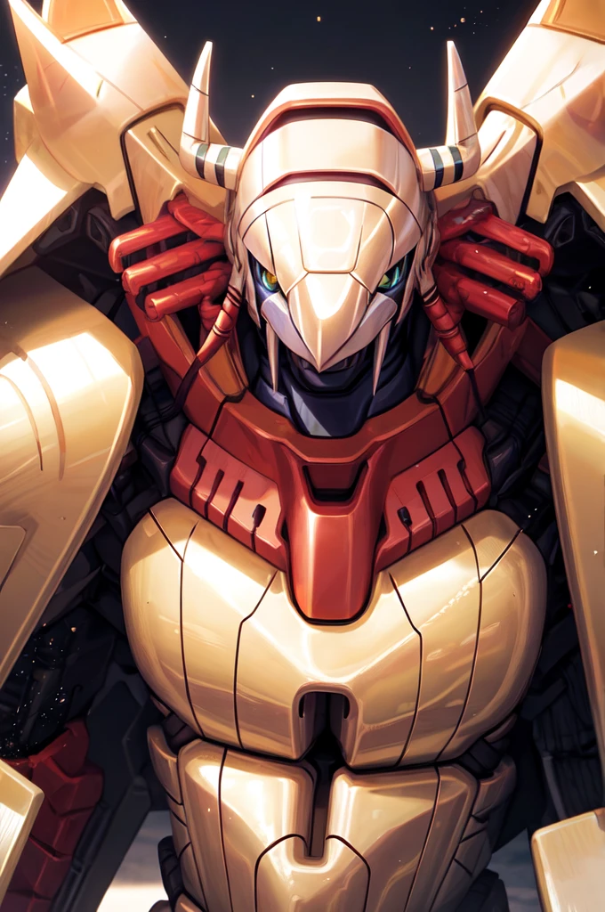 Masterpieces,official art,anthro,male,(wargreymon:1.2),Delicate face,Delicate eyes,helmet, armor, horn, digimon, upper body, depth of field, perfect lighting, light particles,(best quality),(masterpiece),(ultra detailed),sharp focus,light particles 