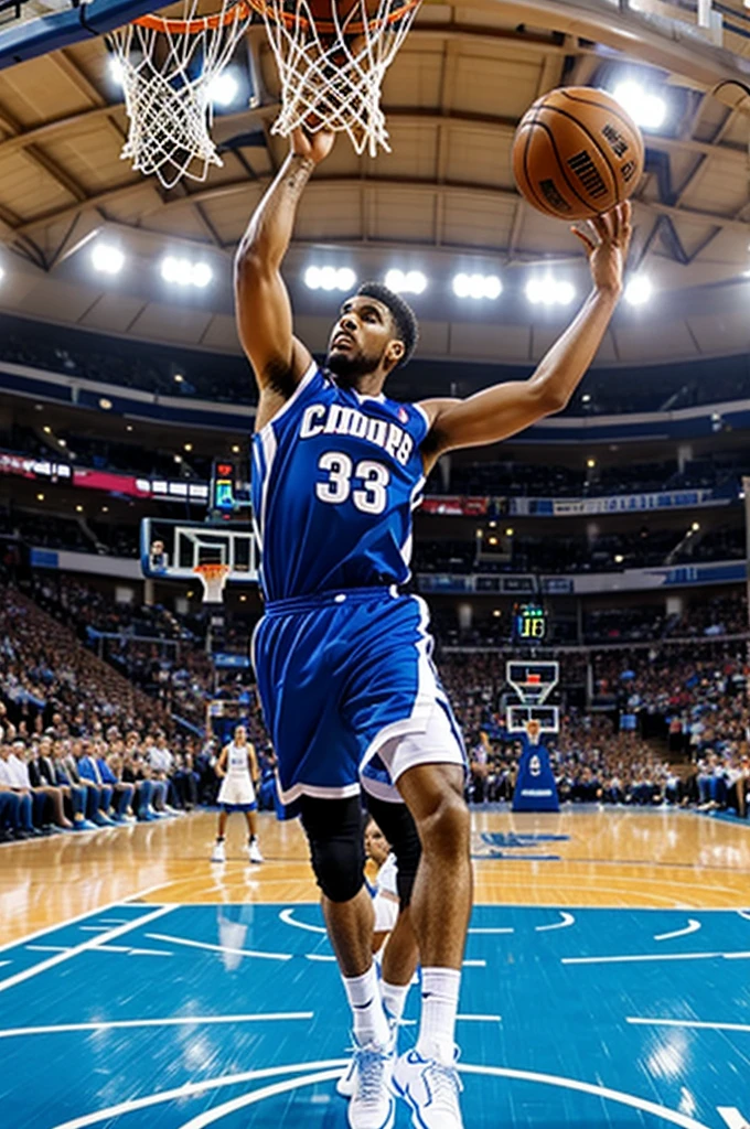Basket ball player in toon effecrs