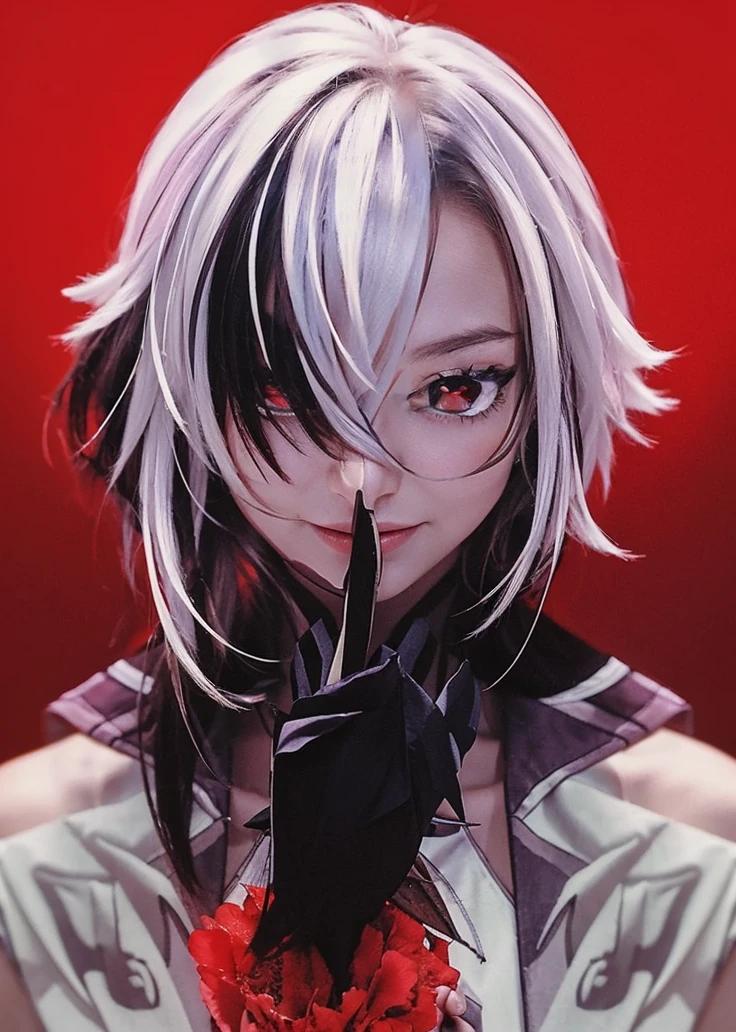 holding flowers