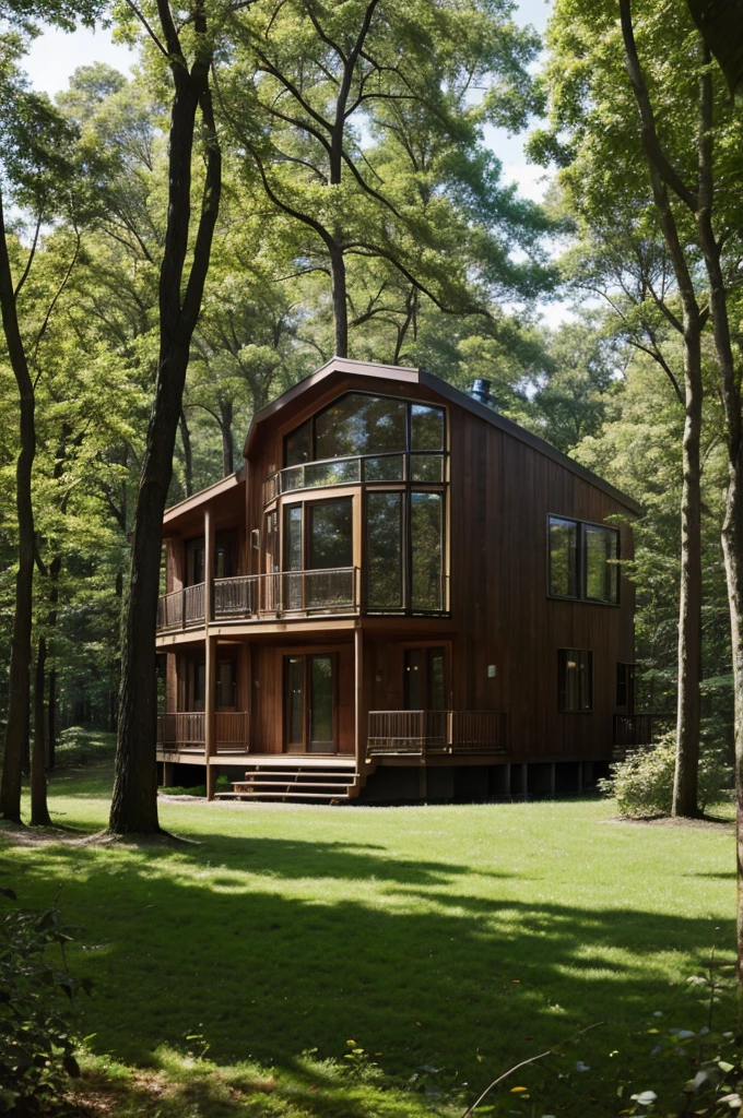 A big apple home in a forest 