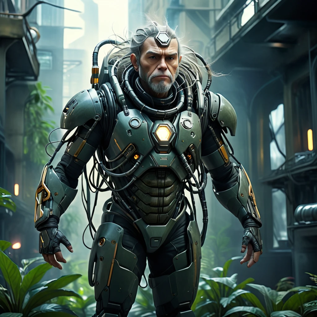 An alternative intelligent being that could have evolved on Earth instead of humans. Sci-fi illustration