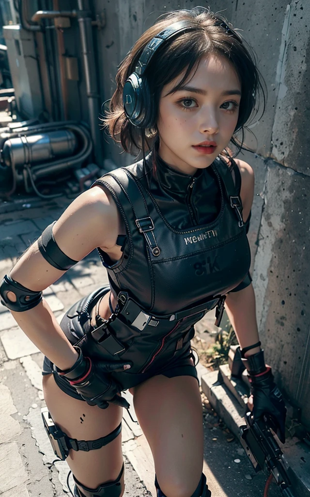 (((masterpiece, top quality, ultra detailed))), (((ultra photo-realistic 3D))), (((dramatic leap in overall accuracy, producing ultra detailed and realistic images))), complex machine j gimmick female android, Dynamic combat action poses, A fusion of very complex mechanical steampunk fashion and overly decorated Gothic Lolita fashion, Off the shoulders, Fluttering flare mini skirt, Complex mechanical temple steampunk headgear, Very large eyes, very long eyelashes, Black hair blown in the wind, very long thin arms, Complex mechanical gloves, very long thin legs, Complex mechanical over-the-knee stockings, Mandala, Lots of neon gras are crossed and scattered, Have a huge weapon with very complex mechanical devices, A highly complex machine shop surrounded by flames, Very dark night background, Very dramatic and cinematic lighting, (High dynamic range), Ray tracing, NVIDIA RTX, Super Resolution, Unreal 5, Subsurface scattering, PBR Texturing, Post-processing, Anisotropy Filtering, depth of fields, Maximum clarity and sharpness, Multilayer textures, Albedo and specular maps, Surface Shading, Precise simulated light material interactions, Perfect proportions, Octane Rendering, Two-tone lighting, Wide aperture, Low ISO, White Balance, thirds rule, 16K RAW,