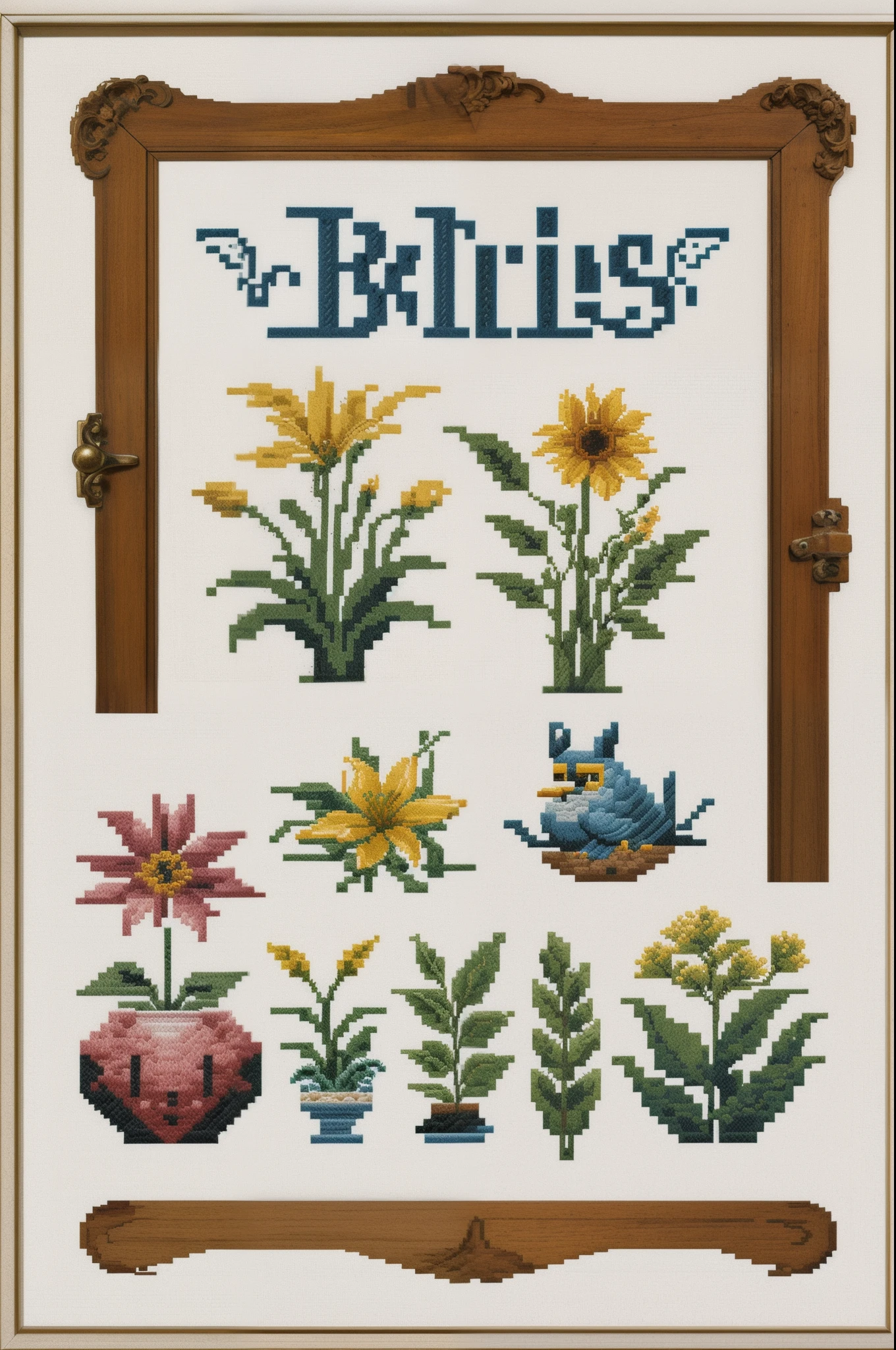 cross stitch pattern, pixelart