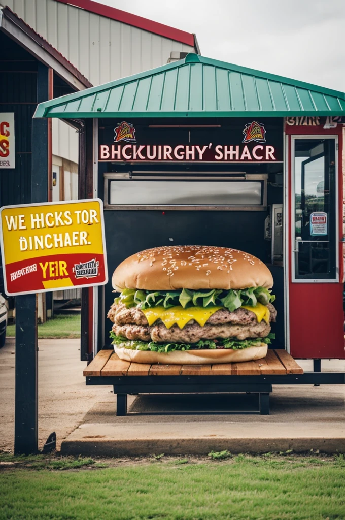Logo for a brosther chicken and hamburger stand 