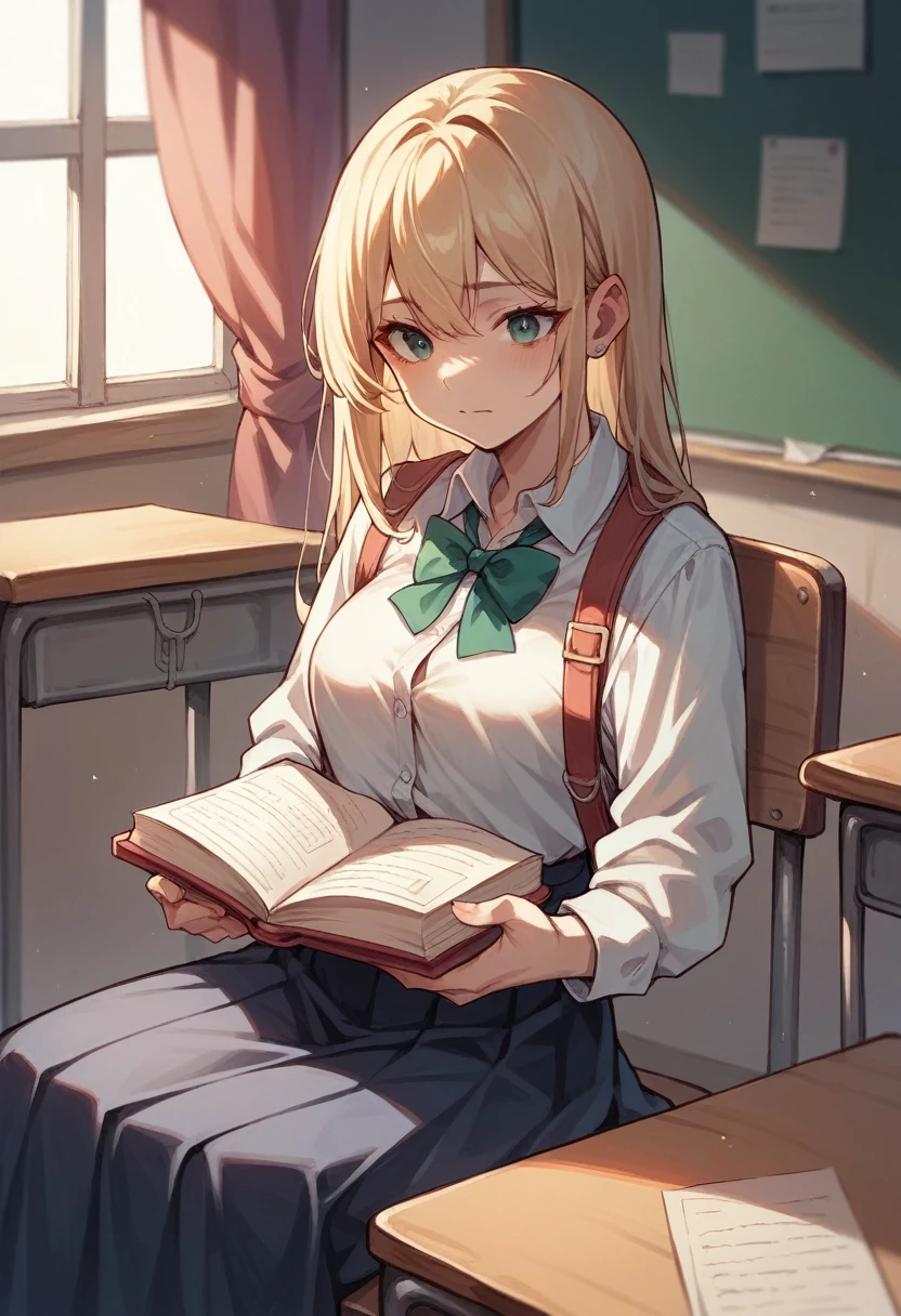Three-dimensional holding a school book