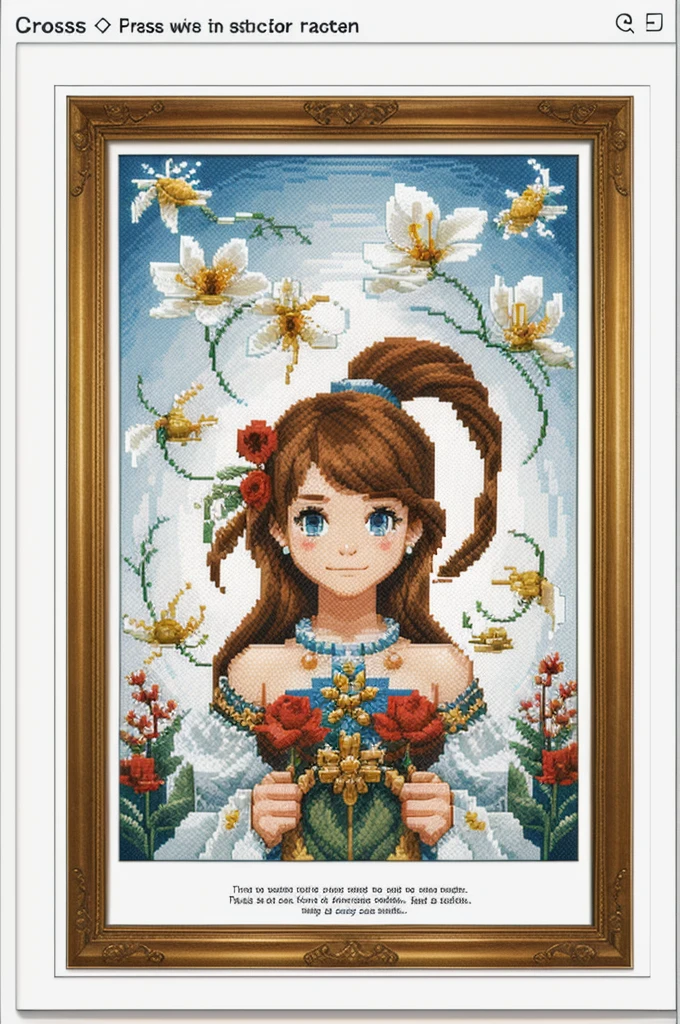 cross stitch pattern, pixelart
