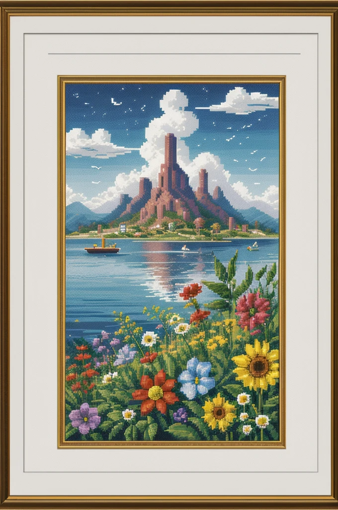 cross stitch pattern, pixelart