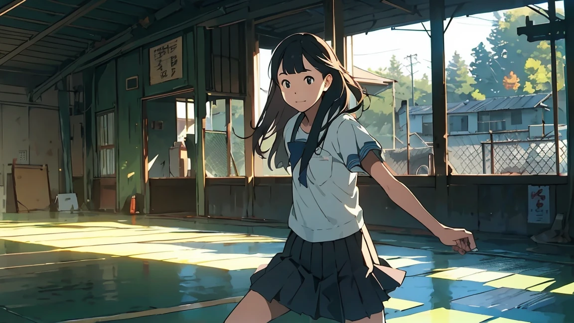 Kendo protective equipment,kendo,high school girl,game,Stance,Chudan-no-kamae,