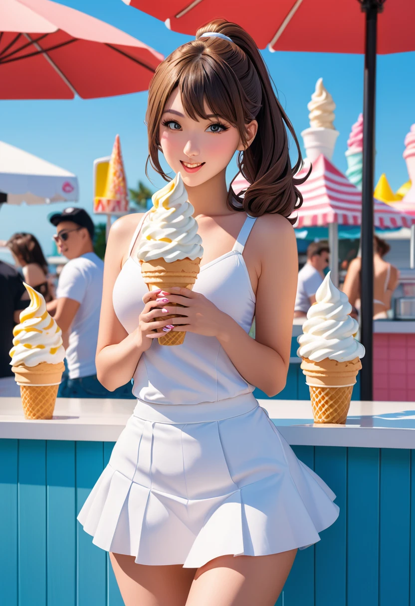 Sexy soft serve girl