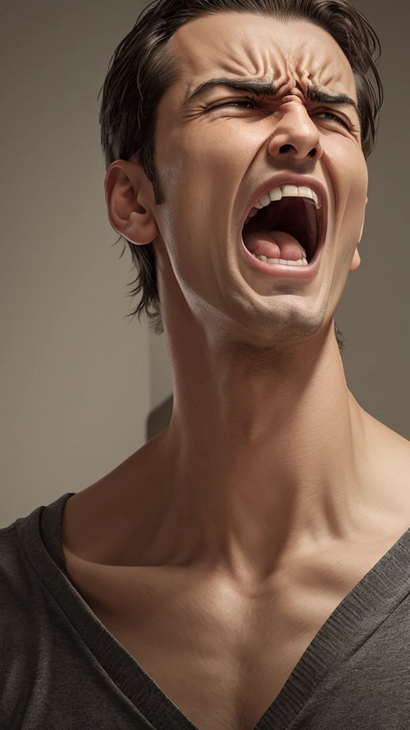 An agitated person