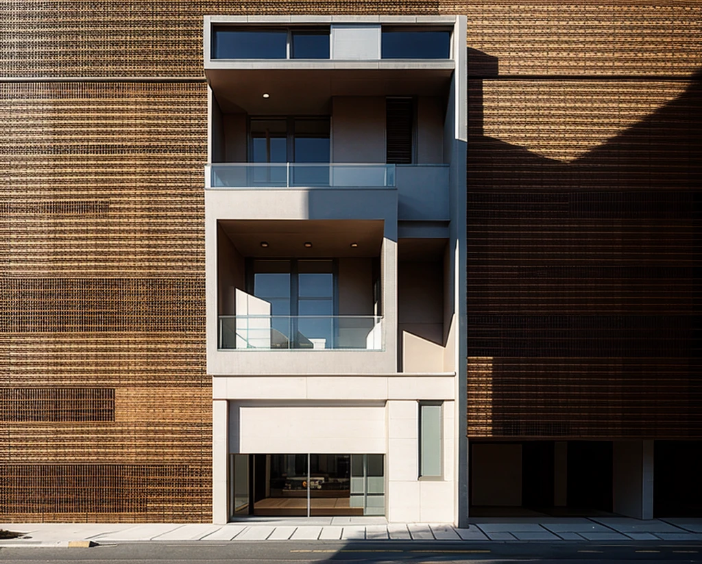 head of&#39;artwork, High quality, best quality, authentique, great detail, En plein air, villa de plain-piedXL, credit group, style de maison moderne dans la rue ,stairs, white wall ,road,pavement, grass, trees, sky, nuvens, (day light:1.1)