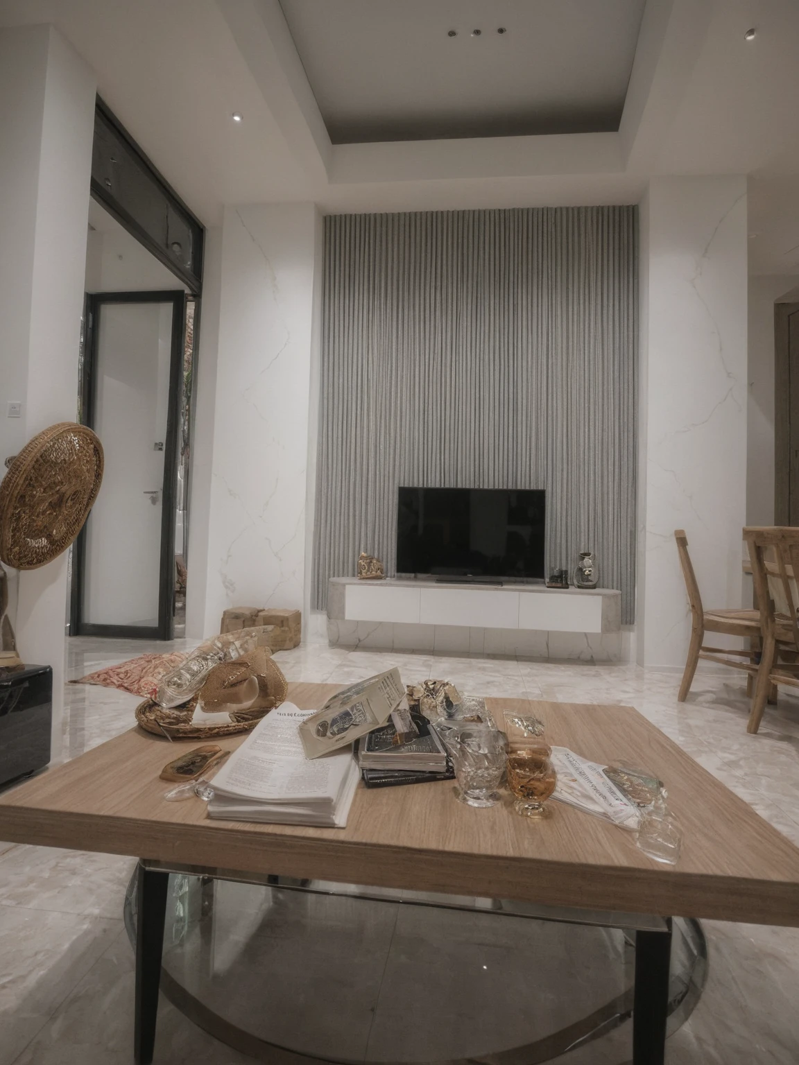 Raw photo,Masterpiece, high quality, best quality, authentic, super detail,
interior, indoors, living room style modern
, (daylight:1.1), bright tone, white wall, (realistic:1.2),