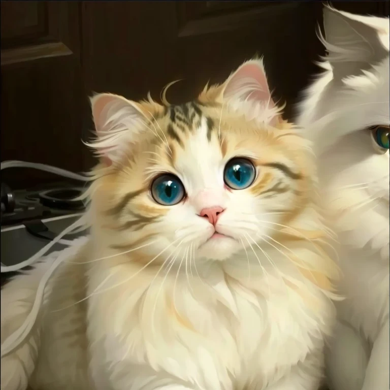 A cute ragdoll cat with big eyes