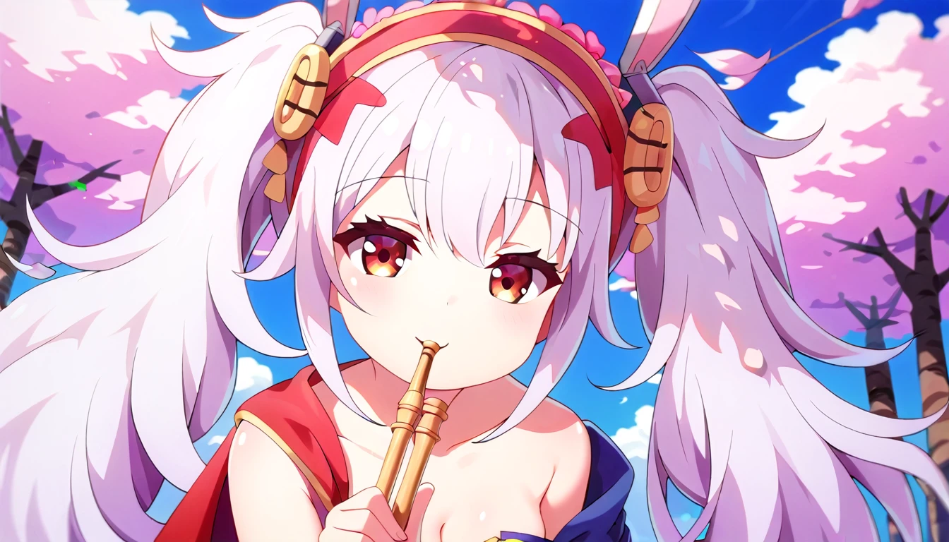 ((1girl:1.3)), ((moe style:1.3)), laffey_(azur_lane), ((hippie:1.3)), ((flute:1.3)), ((perfect face)), ((extremely cute:1.3)), ((masterpiece:1.3)), ((8k)), ((best quality:1.3)), ((beautiful)), ((extremely detailed:1.3)) , ((absurdres)), AddXL, ((score_9:1.3)), ((score_8_up:1.3)), ((score_7_up:1.3))