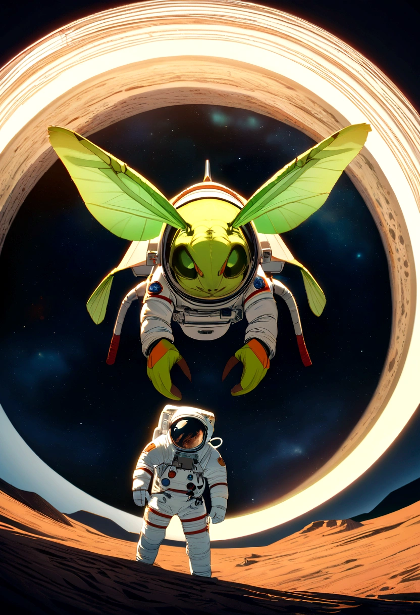 astronauts climb mountains，There is a planet in the background,  astronaut, detailed astronaut, astronaut, Perfect for space, astronaut in space, astronaut in space, astronaut on the moon, astronaut below, astronaut stranded on planet, Key Art, Inspiration from stefan koidl, Inspired by Władysław Stžeminsky, Cinematography Concept Art, Inspired by Mike Winkelmann, Sand Katydid, Inspired by Marius Borgeaud, author：Matthias Koros （Depth of Field）, light, Ray Tracing, Mosaic Art, 16K