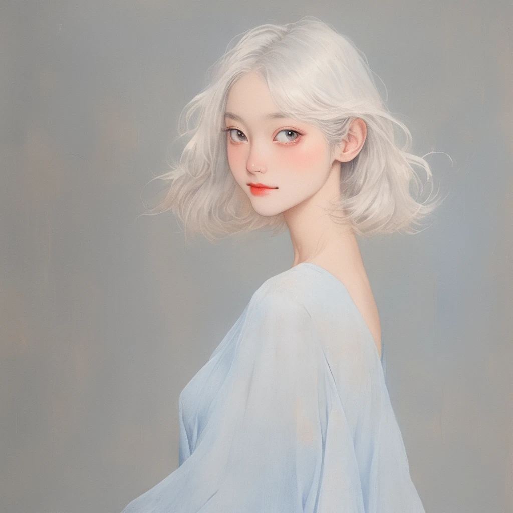 On a bright red campus"YES"Character、((Create), (top quality, masterpiece, outstanding work of art), (one young girl - 18 years old, nude, full growth, white hair, white skin, scarlet lips-smile; black, expressive playful eyes, long eyelashes), (black translucent - chiffon dress, gold line, very short peignoir dress), (very sexy body, seductive body, small beautiful breasts, genitals), (calm relaxed pose, hair fluttering in the wind, half turn, look at the viewer, stylish girl model)). ((Quality oil painting, outstanding craftsmanship, oil painting done by the hand of a master), (daylight, soft warm shadows, contrasting cold light, reflexes, refraction, tracing)). ((background - stunning blooming irises; (purple, yellow, blue, white), (petals, shoots)).((Highest quality workmanship, realism, oil painting, modern brushwork, master's hand, clear correct anatomy, grace, simplicity performance), (HD quality, clear focus)).