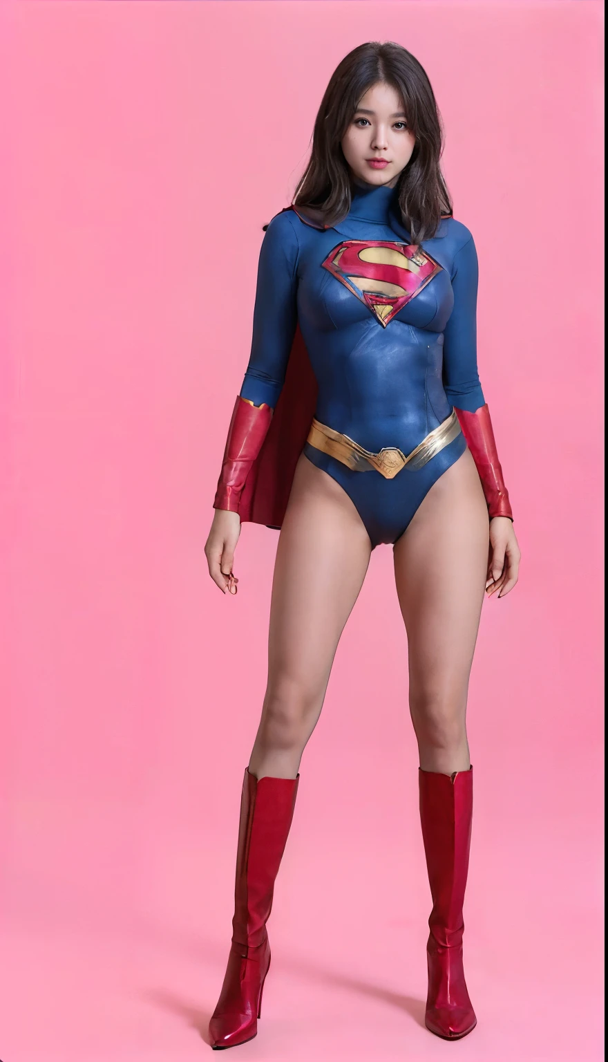 No background、(((Sweating profusely))).(((Beautiful legs in black tights.)))、(((Legally express the beauty of your smile)))、((((Make the most of your original images)))、(((体にぴったりフィットするSupergirl Costume)))、(((Supergirl Costume)))、(((short and beautiful hair)))、(((suffering)))、(((Please wear black tights....、Wear red boots)))、((Best image quality、8K))、((Highest quality、8K、masterpiece:1.3))、(((Preserve background )))、Sharp focus:1.2、Beautiful woman with perfect figure:1.4、Slim Abs:1.2、Wet body:1.5、Highly detailed face and skin texture、8K