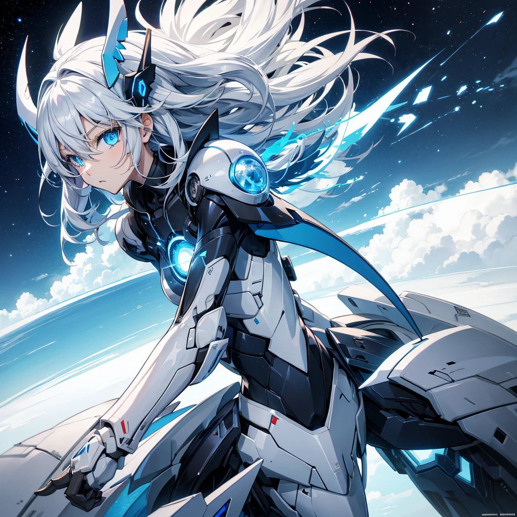 Aanime girl sky blue eyes hiar wihate the 4k wallpaper (HDeyes)
