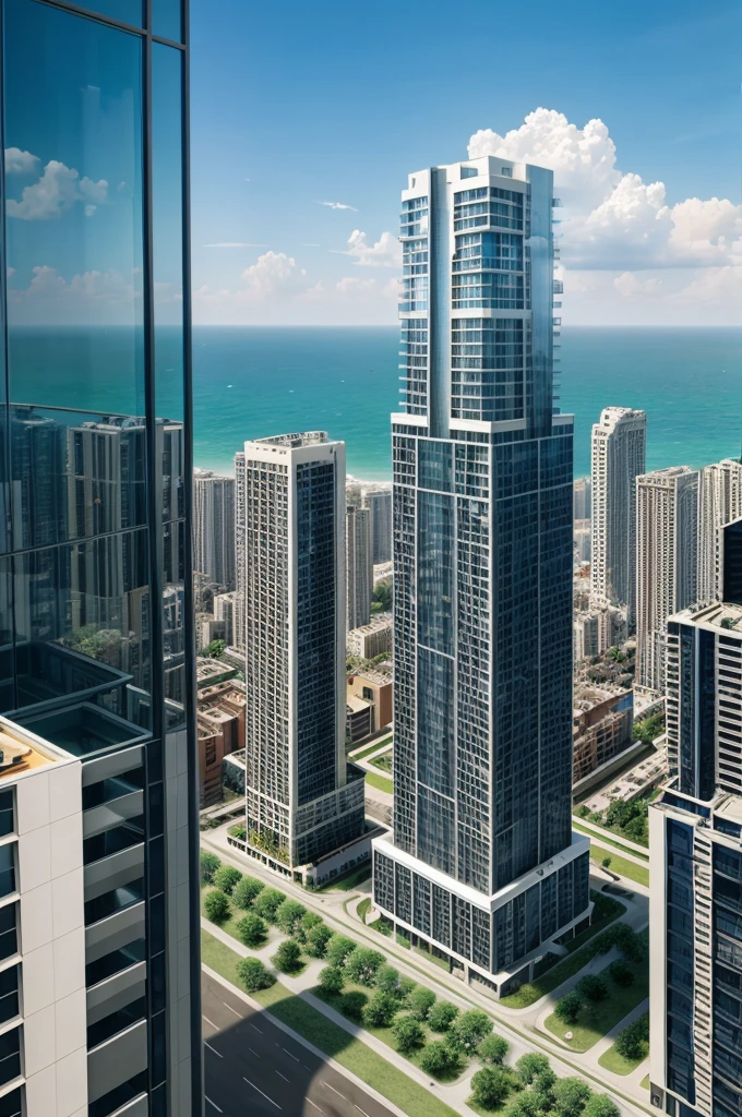 Make high-rise building  ultra hd image make imagination image 
