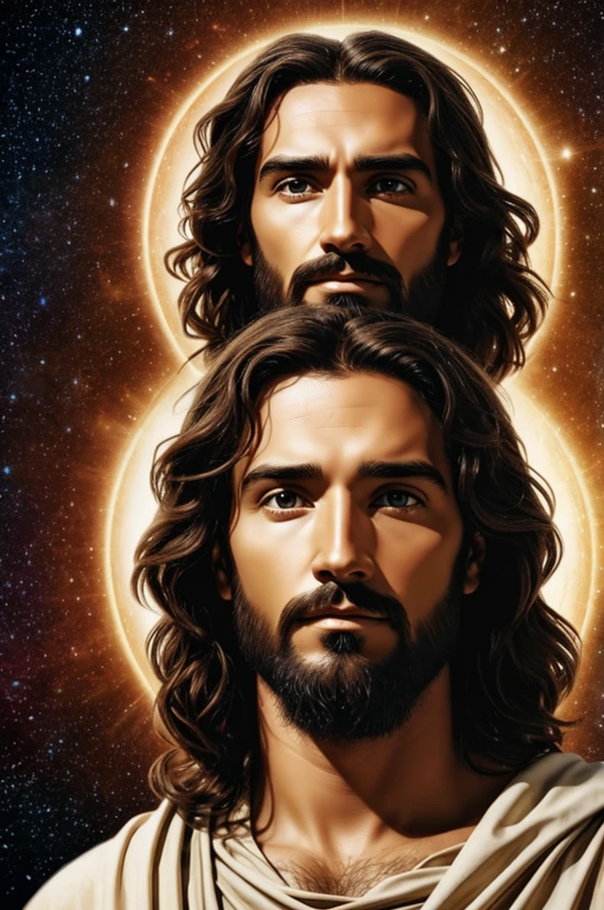 Face of Jesus and the universe