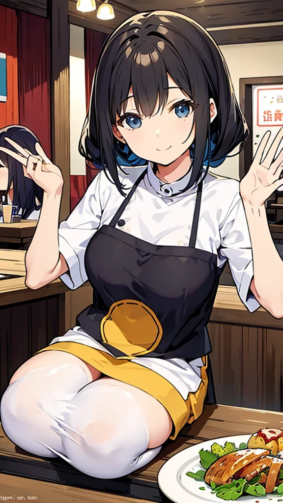 Three Women、Various hairstyles、Cute Smile、Tavern