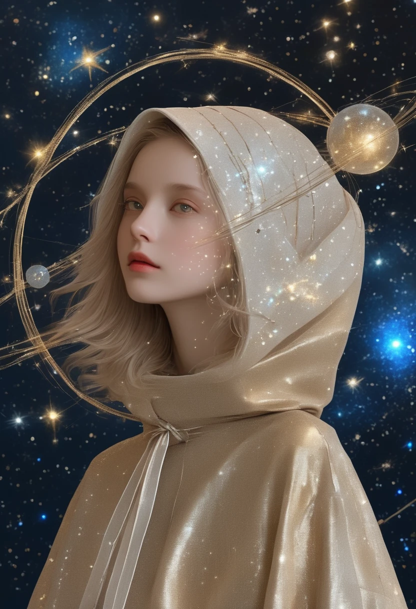 constellation,(masterpiece, best quality:1.2), 1 girl, Solitary