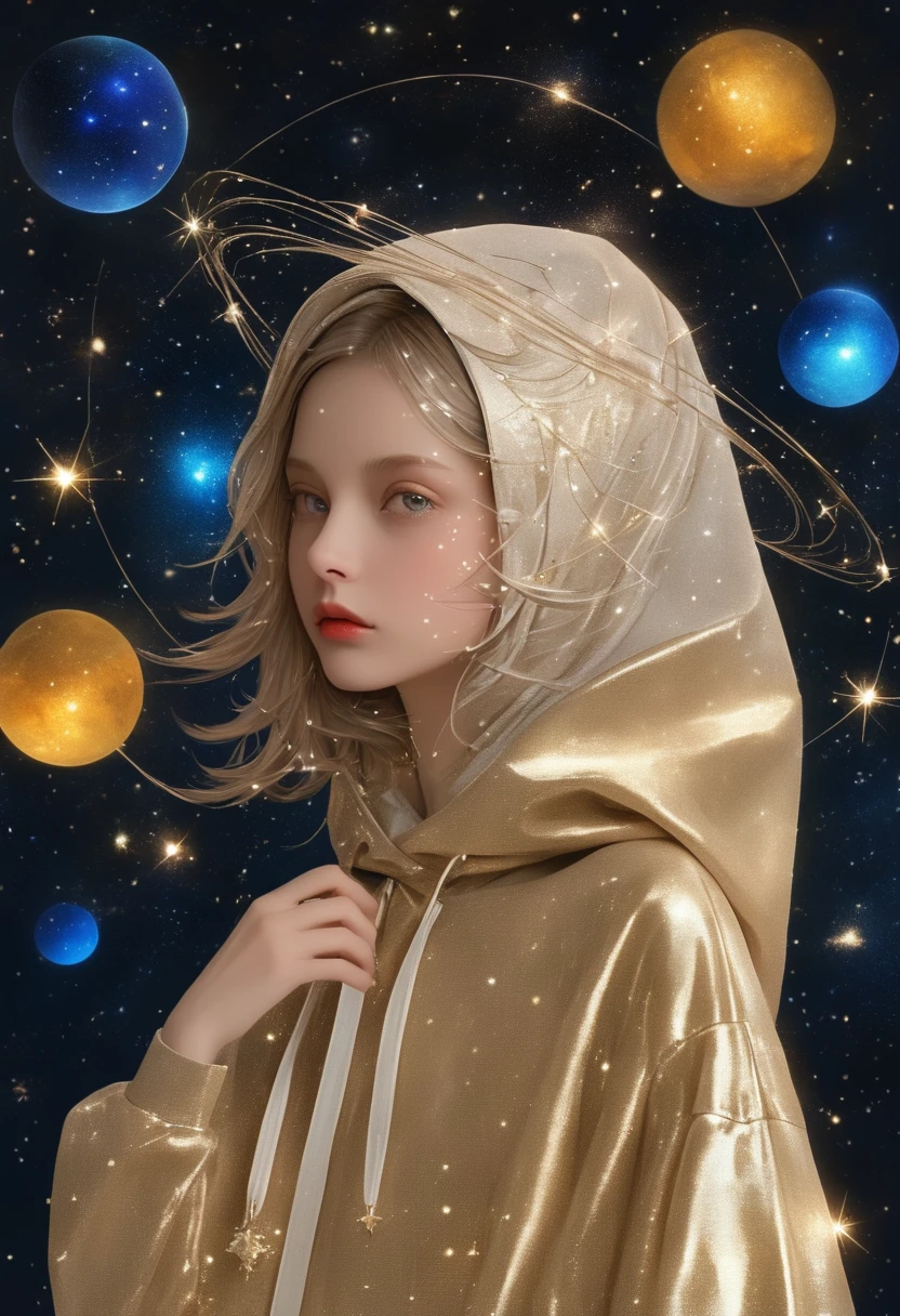 constellation,(masterpiece, best quality:1.2), 1 girl, Solitary