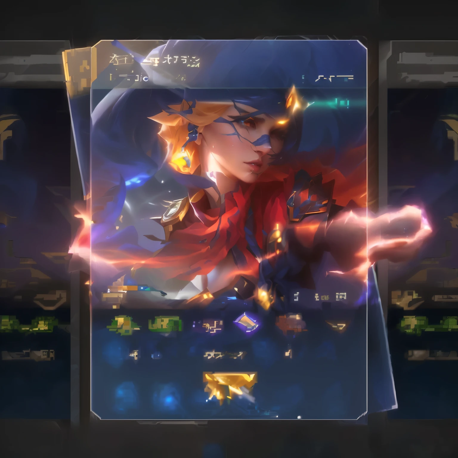 a close up of a cell phone with a game character on it, epic battle screen of hero, portrait of a female mage, heroic portrait, style of duelyst, loadscreen, character splash art, iconic character splash art, 8k hd wallpaperjpeg artifact, 8 k hd wallpaperjpeg artifact, epic game portrait, portrait of a mage
