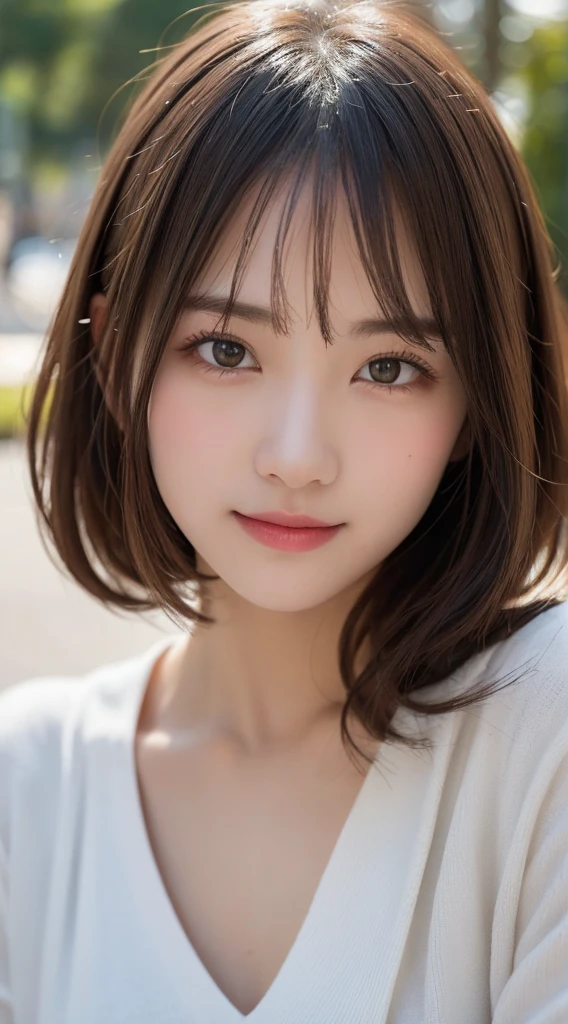 Tabletop, Highest quality, shape, Very detailed, finely, High resolution, 8K壁紙完璧なダイナミックな構shape, Beautiful and detailed, Winter clothes,Medium Hair, Small breasts, Natural color lip, Random sexy poses,smile,Metropolis、20-year-old girl、Midnight、くDetailed face、Perfect and beautiful face,Big eyes、RAW Photos、spread your arms and legs wide、Express your best feelings with your whole body、Beautiful and detailed、Small face、Beautiful Duplex、Slim face and figure、 (Get closer to the face, Make your face bigger, Face Focus:1.0), break, (masterpiece, Highest quality, Very detailed, Detailed face, 8K)、Actual Photos、Perfect and beautiful face、Blur the background