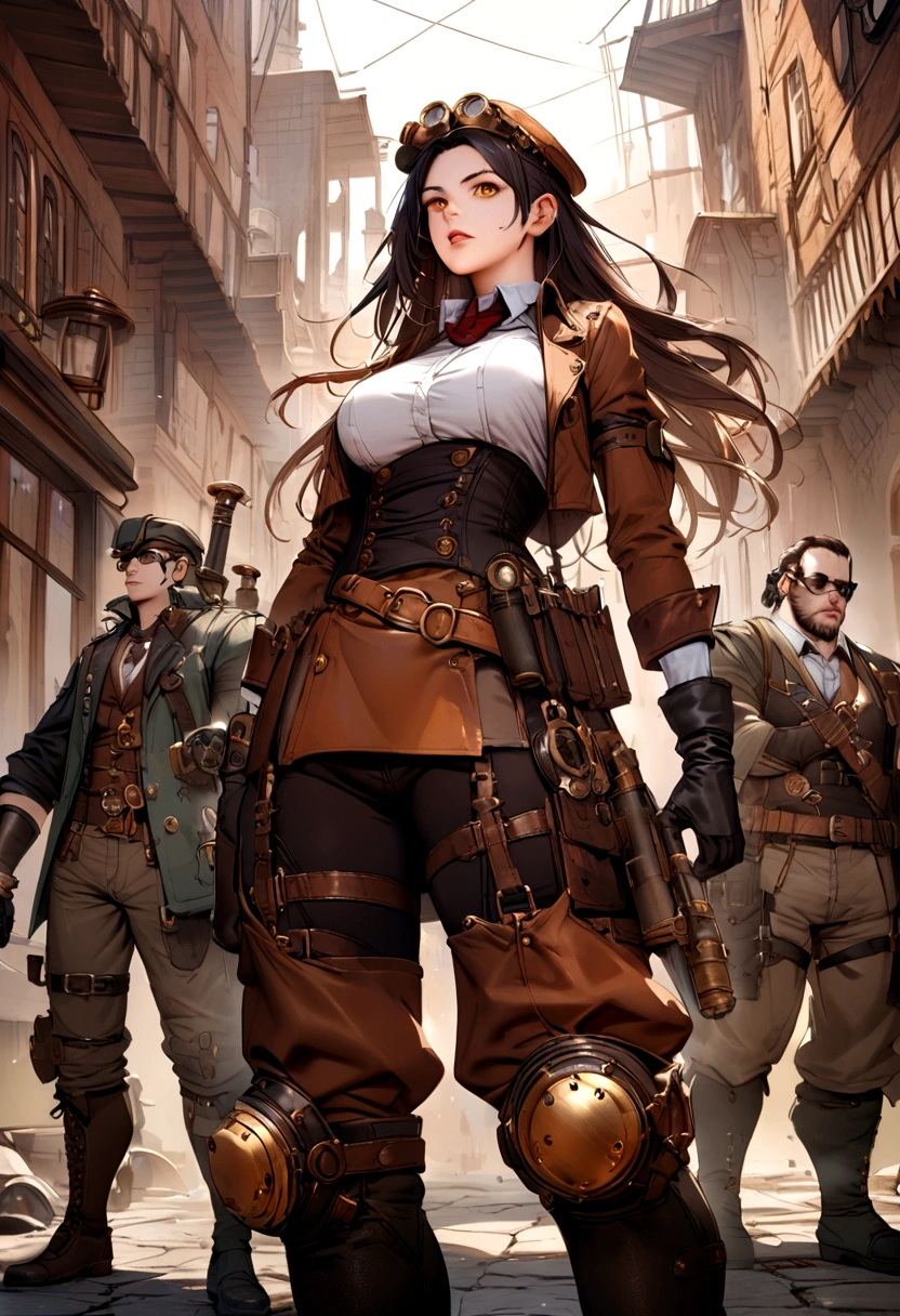 Steampunk combat squad