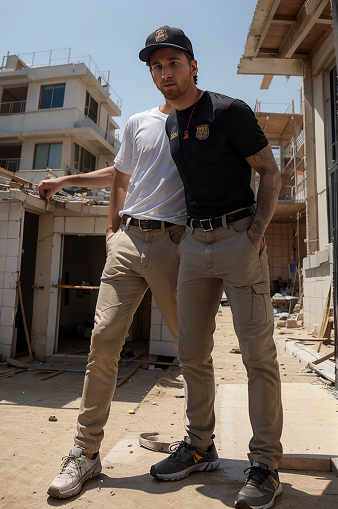 picture me if messi becomes a construction worker 