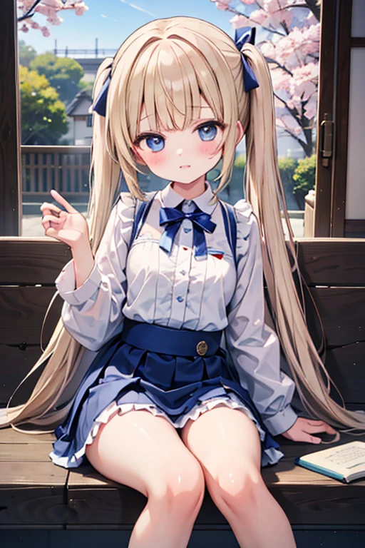 Blonde with blue eyes、Lolita、Small breasts、Twin tails、Girl Brat,Alice in wondarland,japan,Osaka,Tsutenkaku Tower,New World,