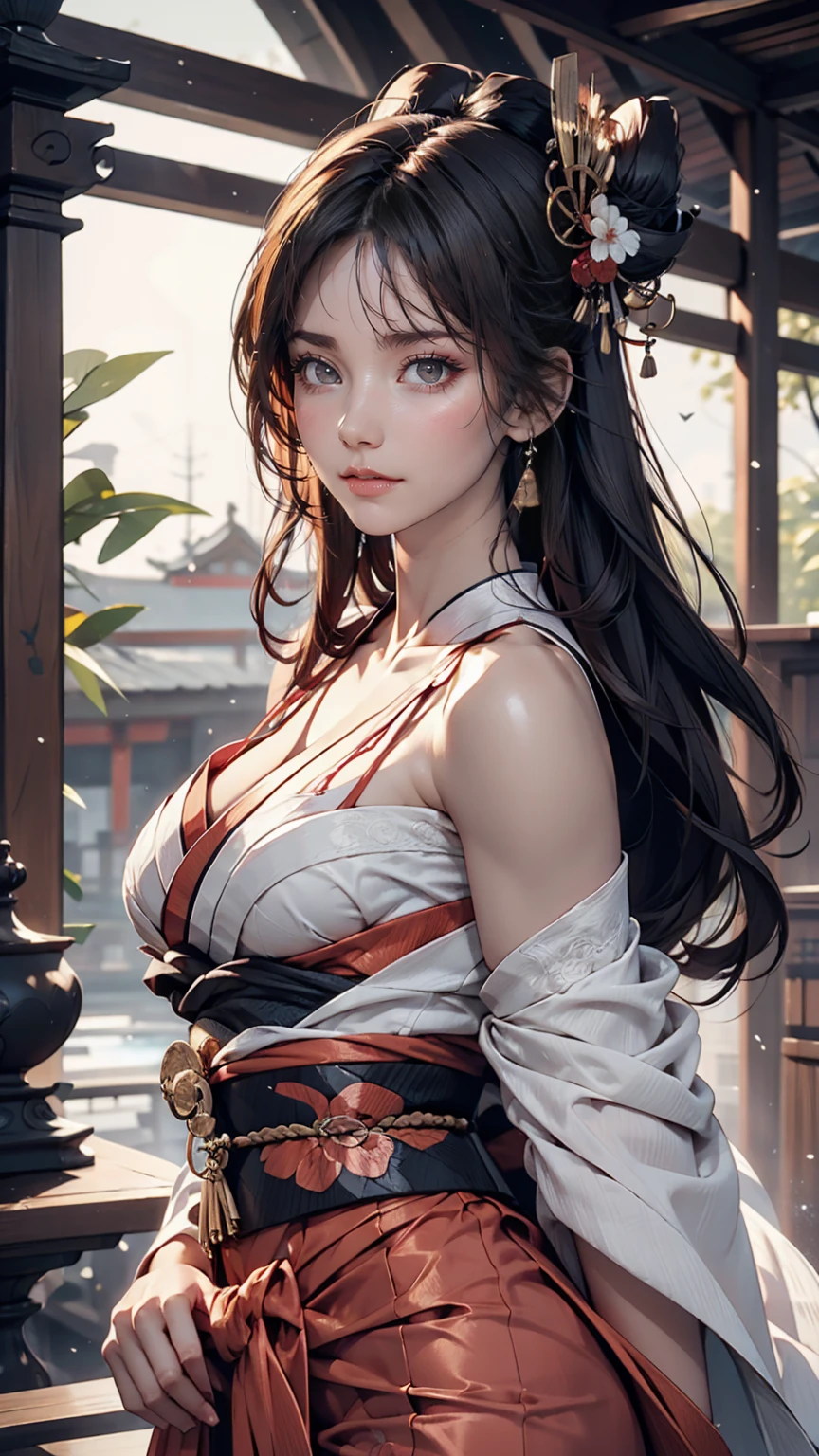 Highly detailed full-body portrait of a geisha. 8K, Octane Rendering, Intricate Hyper-Detail, Symmetric、Sexy proportions、Sexy
