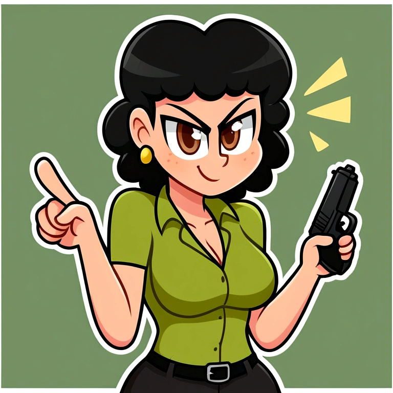 Brazilian with flsmengo shirt pointing a pistol
