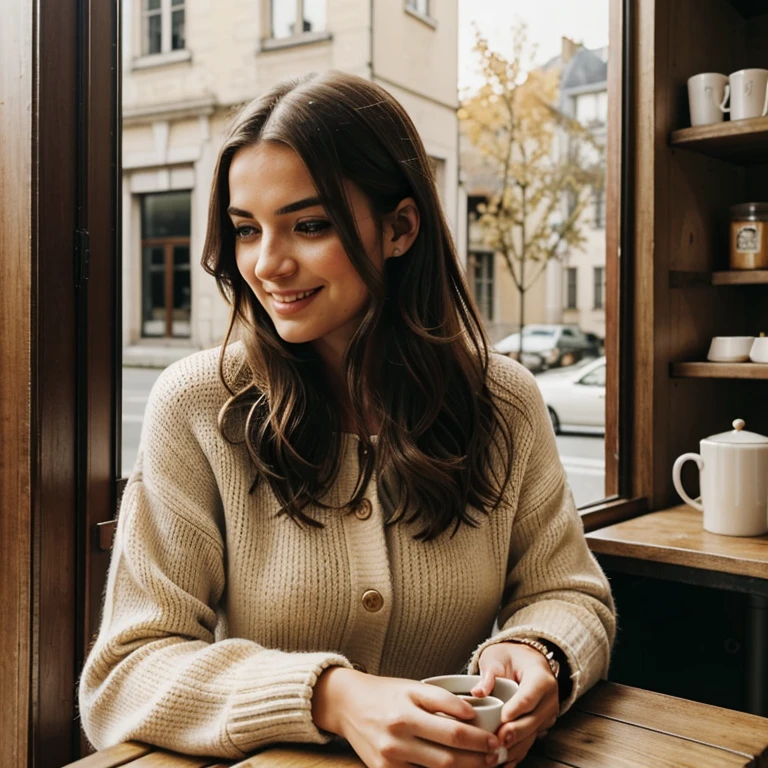 Generate heartwarming photos of Automne, l'influenceur enchanteur, savourer un latte épicé, incarnant l'essence du délice de l'automne. Automne, dans la vingtaine, mesure environ 5'4", avec longtemps, cheveux châtains ondulés tombant gracieusement sur ses épaules. Sa silhouette athlétique en sablier, accentué par une poitrine généreuse, se marie à merveille avec son impeccable, bronzage ensoleillé. Automne's expressive brown eyes radiate charisma, reflétant son attitude détendue et confiante.
Automne's cozy chic ensemble reflects her impeccable style. Elle se pare d'une douce, pull surdimensionné, sa couleur invitante l'enveloppe, associé à un ajustement parfait, un jean taille haute qui met en valeur sa silhouette avec sophistication.
Le charmant, rustic coffee shop setting immerses Automne in the warmth of fall, orné d'un décor automnal qui rehausse l'ambiance cosy. Doux, un éclairage diffus l'enveloppe d'une lueur dorée, créer une atmosphère invitante. Les environs comprennent des sièges confortables, tables rustiques en bois, et le riche arôme du café fraîchement moulu, all capturing the essence of Automne's delightful coffee experience.
Dans des moments francs, Automne enjoys her spiced latte, perdu dans ses pensées en regardant par la fenêtre ou en partageant un sourire éclatant. Les photos capturent le confort et la tranquillité du café, reflétant la simple joie de siroter une boisson chaude. L'éclairage naturel améliore l'atmosphère accueillante, bringing to life the essence of Automne's delightful coffee experience.
Avec un maquillage intense, une ambiance cosy, et des caractéristiques méticuleusement symétriques, les photos adoptent des techniques photoréalistes comme le traçage de chemin, éclairage spéculaire, éclairage facial volumétrique, cheveux tracés, ombres visibles, et des détails complexes. This creates an elaborate and hyper-realistic portrayal of Automne's heartwarming coffee moments.