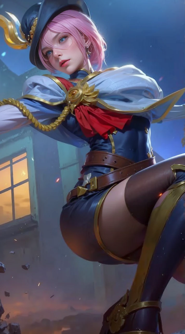 (Absurd, High Resolution, Super Detailed) 1 Girl, Clad in a Long Skirt and Long Sleeve, Radiates an Elegant and Richly Colored Baroque Aura, Embodying the Solitary and Mature Goddess Aries. Her Upper Body is Captured in an Unmatched High Detail, with each Line and Curve Finely Etched. Her Hair, Bravely Basking in the Sunset, Boasts a Capricious Texture, Sparking a Sense of Efficiency and the Enterprising Humanitarian Spirit. Her Fire Eyes, Rife with Brave and Determined Energy, Captivate the Viewer with