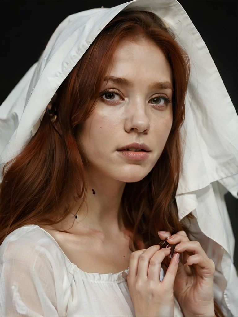 (masterpiece, top quality, best quality, official art, beautiful and aesthetic:1.2), (1girl:1.3), Red-haired witch,Film and television dramas