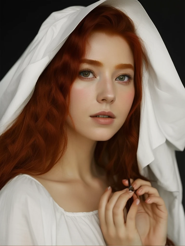 (masterpiece, top quality, best quality, official art, beautiful and aesthetic:1.2), (1girl:1.3), Red-haired witch，Film and television dramas