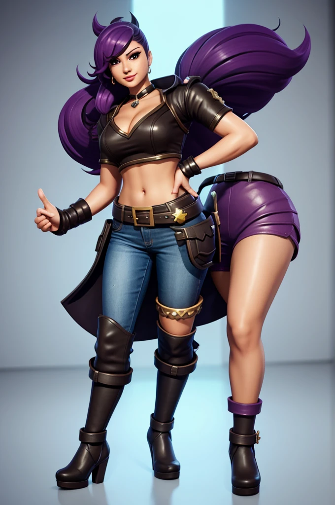 Janet from Brawl Stars in full body