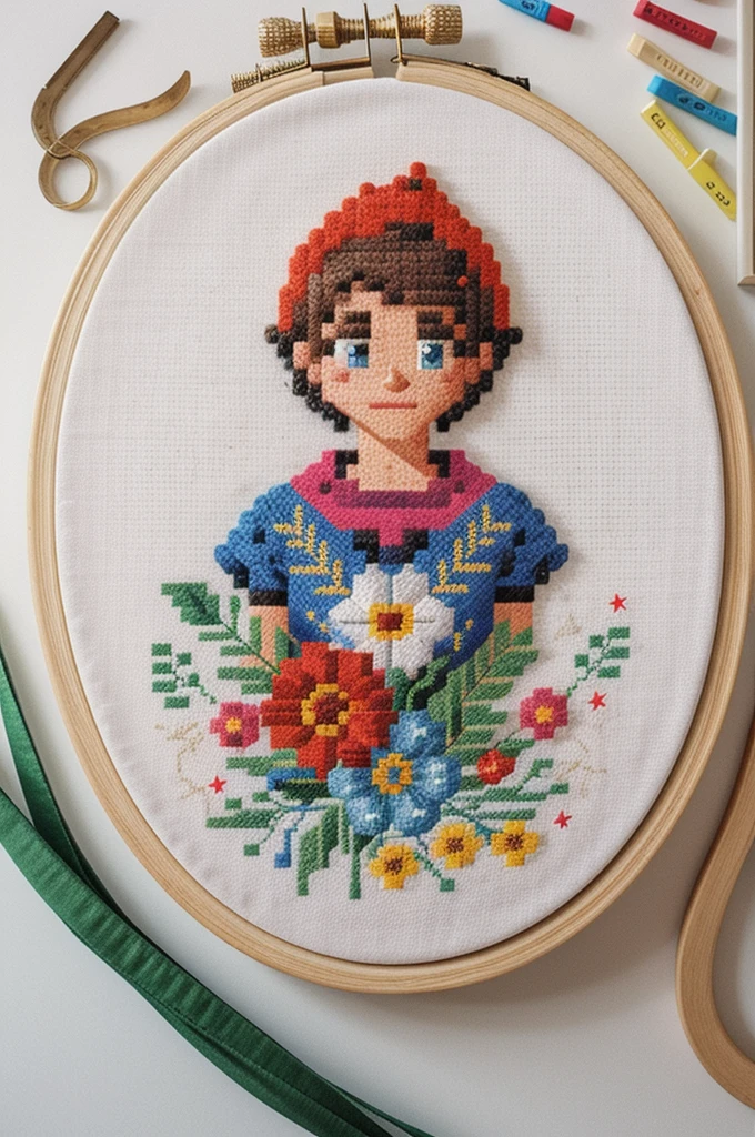 cross stitch pattern, pixelart