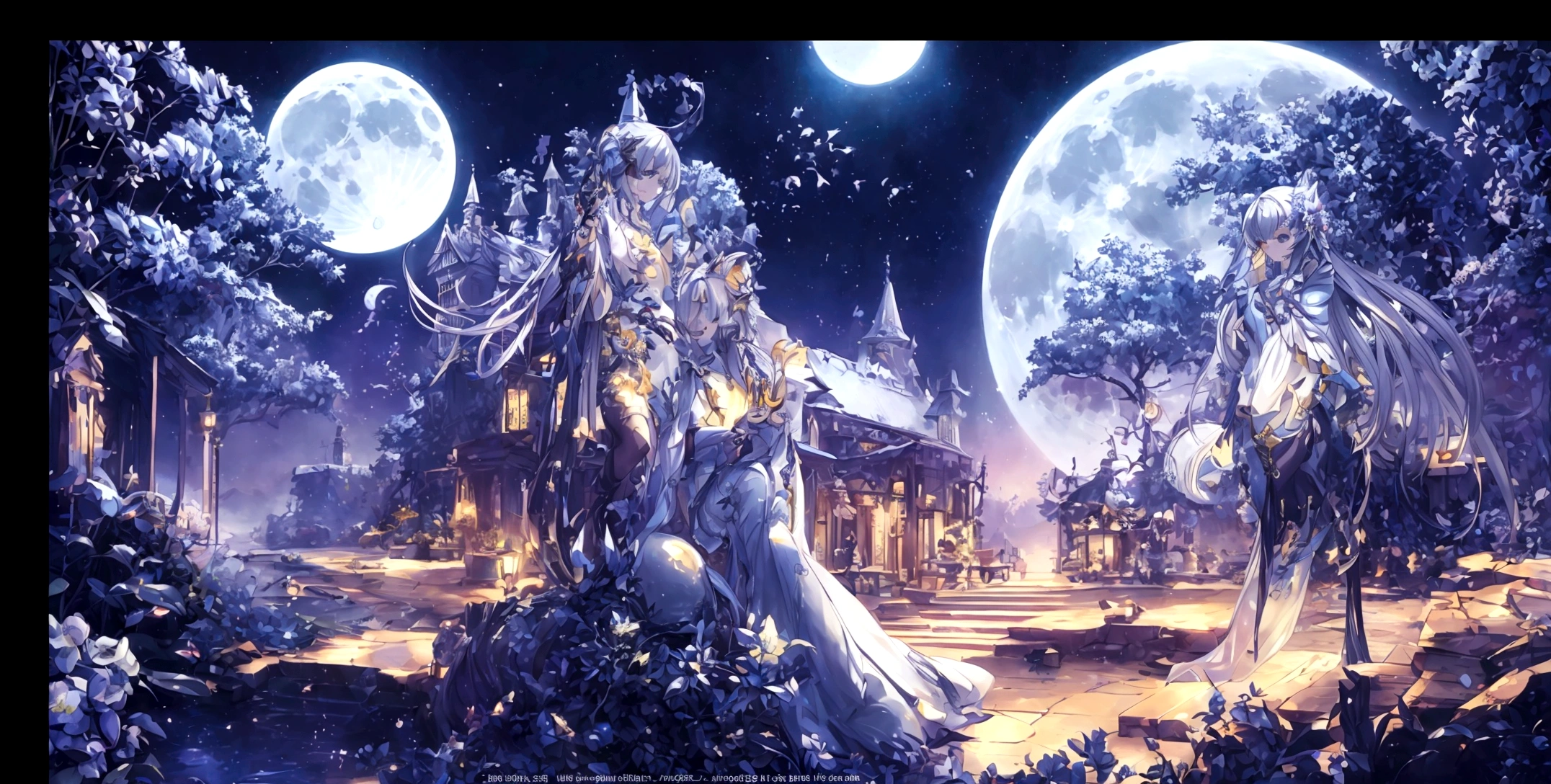 world Tree、moonlight、Moonlit Night、Fantasy、mysteriouasterpiece、Perfect Art、Award-winning works