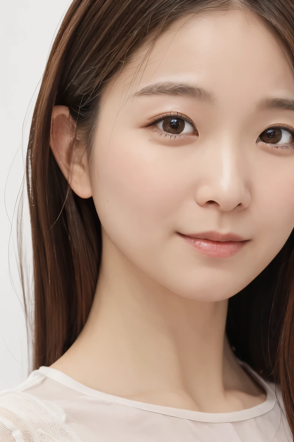 (highest quality, Tabletop, 8k, Best image quality, Award-winning works), (Face close-up:1.1), (Pure white background:1.2)