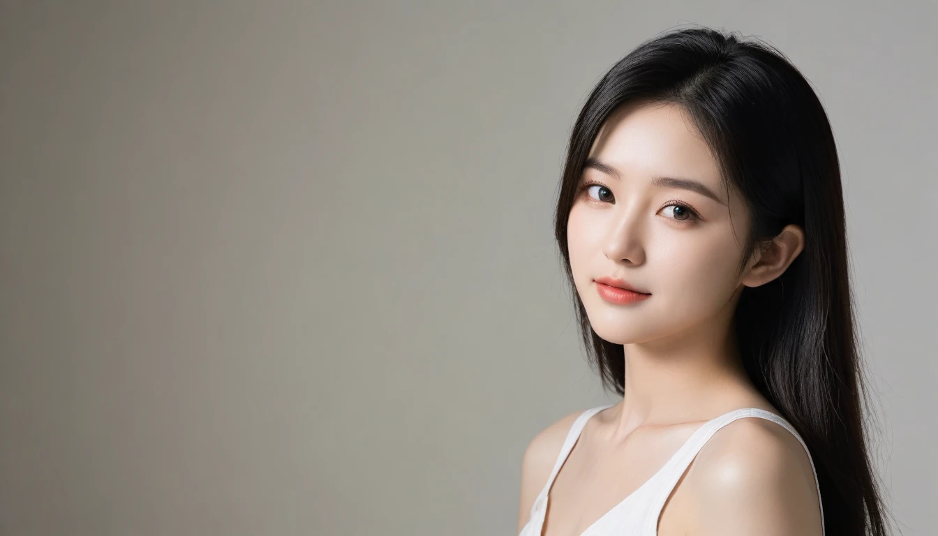 8K, Ultra-high resolution, Highest quality, masterpiece, Surreal, photograph, 1 Girl, (:1.3), pretty girl, Cute face, Beautiful eyes in every detail, 細かくdetailedに,masterpiece,, One Girl:1.2, Japan Female Announcer, upper body,Young Wife,clear,clean,Formal wear,Full of sex appeal,Black Hair,Medium straight,Looking at the audience、beauty,Long neck、Laugh a little、Please close your mouth and laugh、(((Ideal body type))),A-cup small breasts :2,、Portraiture:2、Perfect Anatomy、鮮明なdetailed、detailed、Surreal、Light and shadow,Strong light