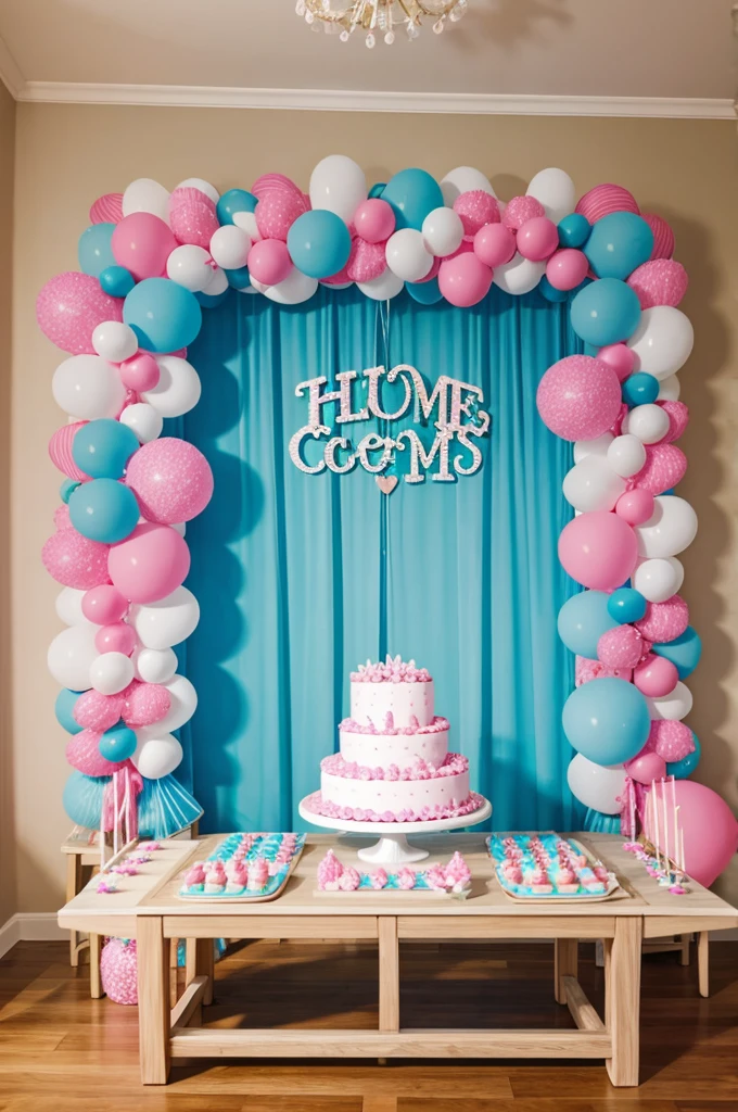 Baby shower decorations at home