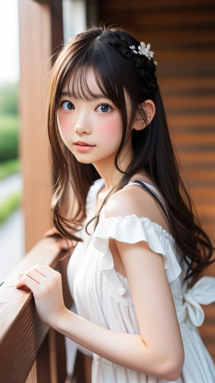 8K、cute、Adult Girl、gravure、detailed、Braiding hair