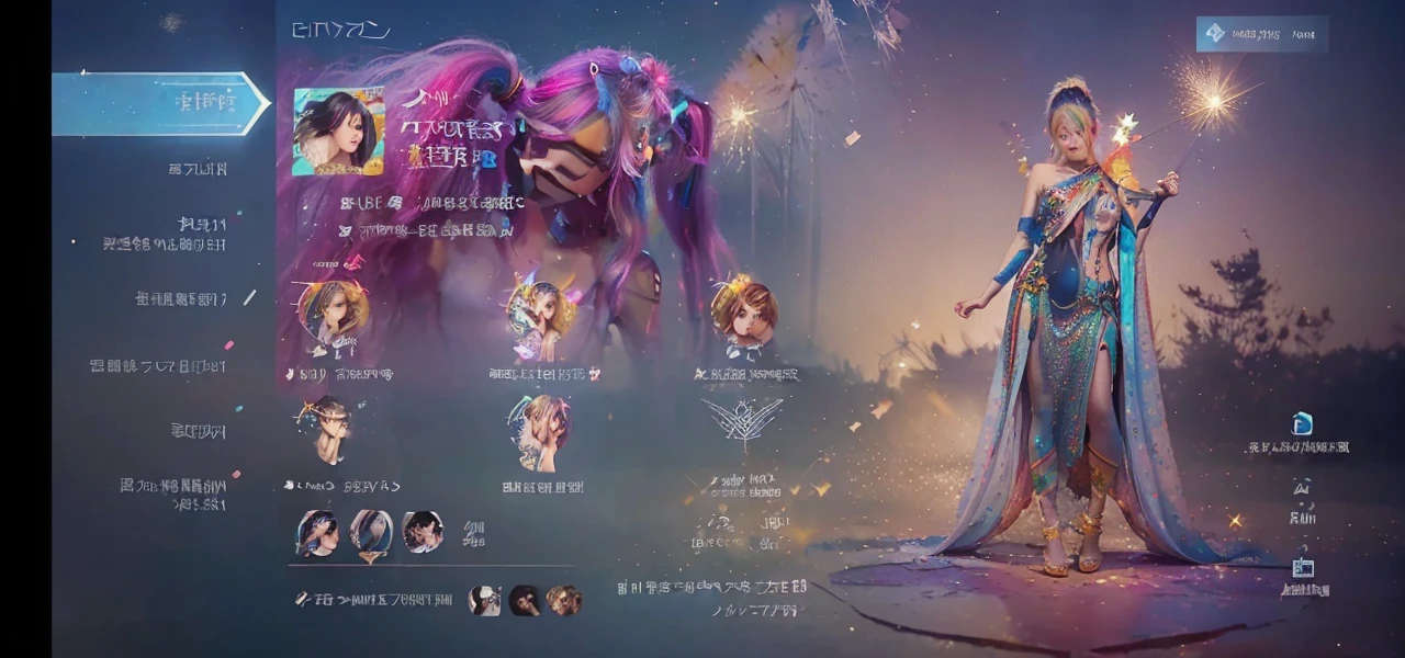 (Masterpiece), (Best Quality), (Super Detailed), (Dirty Hair), (Illustration), (1 Girl) (Long Pink Hair 1.5) (Blue Eyes) (Double Ponytail 2.0), ((((No Shoulders))),Hanfu, (Looking at the Audience, (Interview), (Simple Background), Beautiful and Delicate Eyes, Delicate Beautiful Face, Soaring (High Saturation), (Colorful Glitter), Multi-colored Bubbles, (Glitter), Accent on Face, PerfectNwsjMajic, conservative clothes, Shoulderless, autumn clothes, facing the masses, perfect figure,